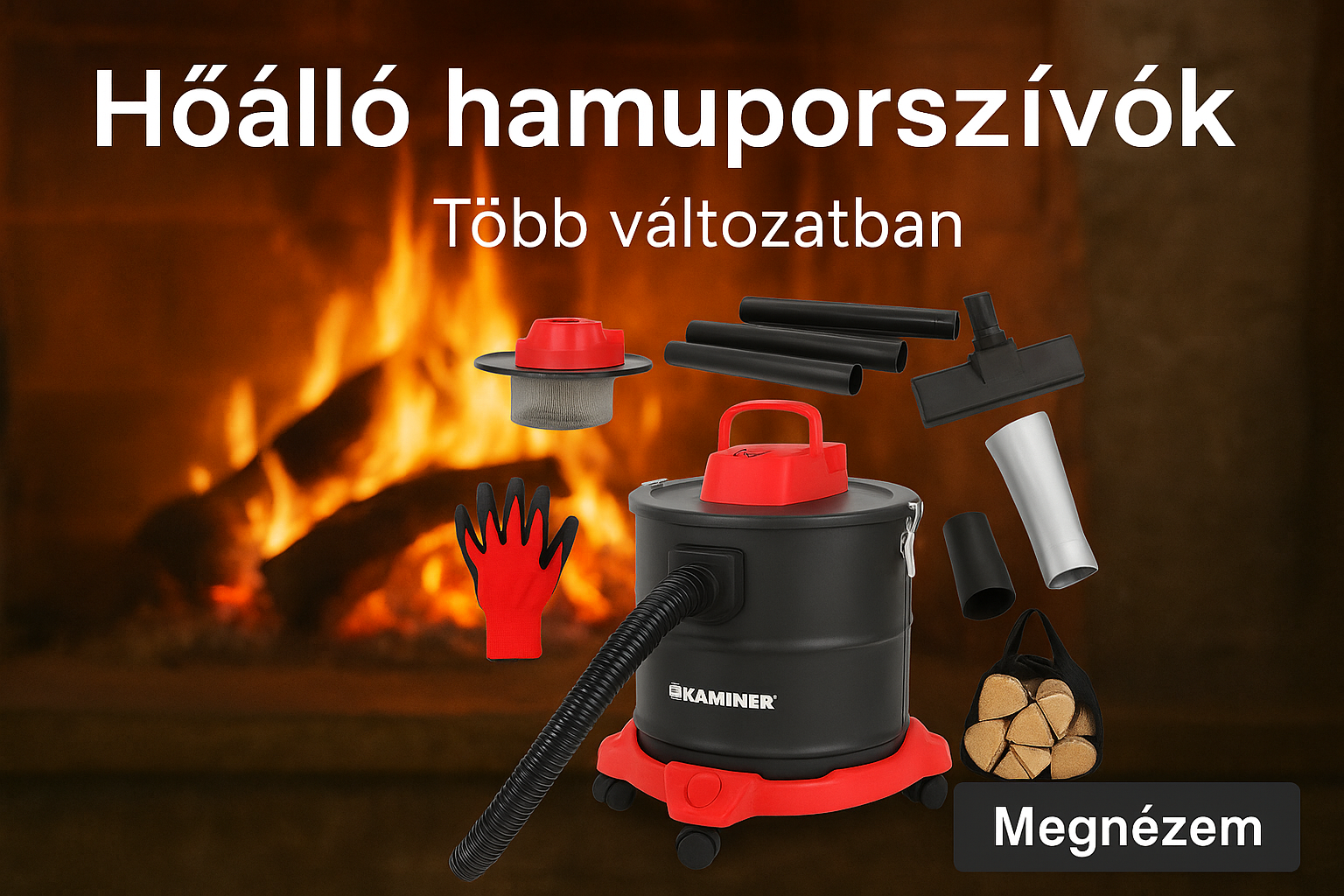 Hőálló hamuporszívók több kivitelben, kedvező áron!